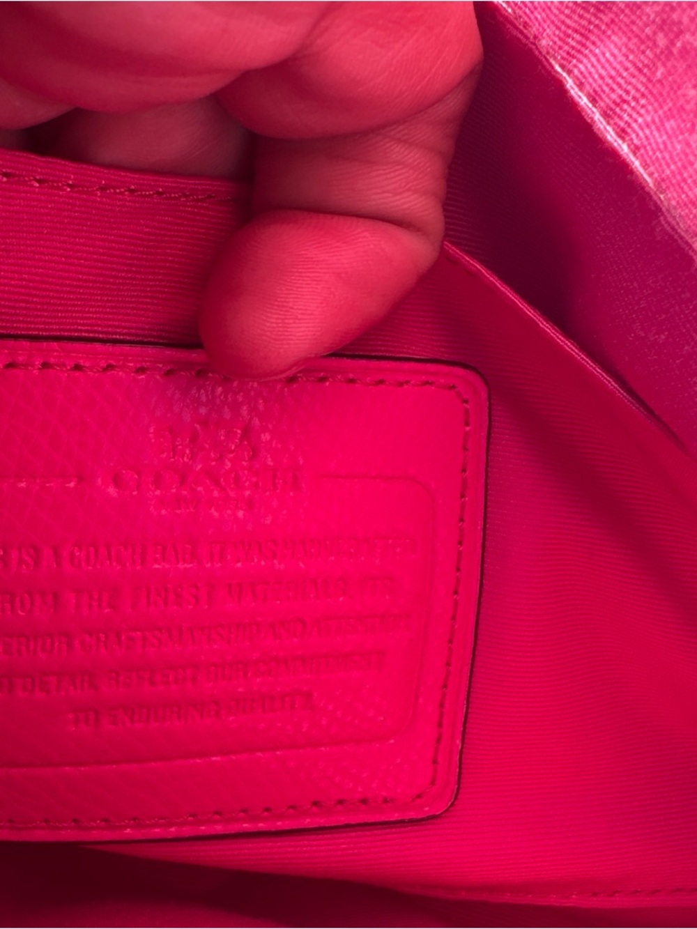 Pink Coach Bag Gold Hardware - Picture 7 of 10